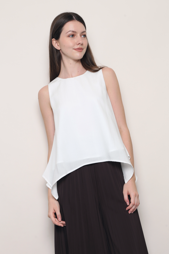 Ivory Coast Scarf Top White
