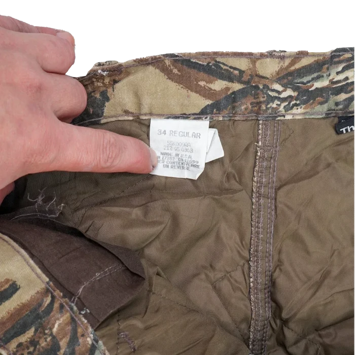 US Made Duxbak Realtree Lined Trousers - 34, Medium - Army & Outdoors - Winter Trousers