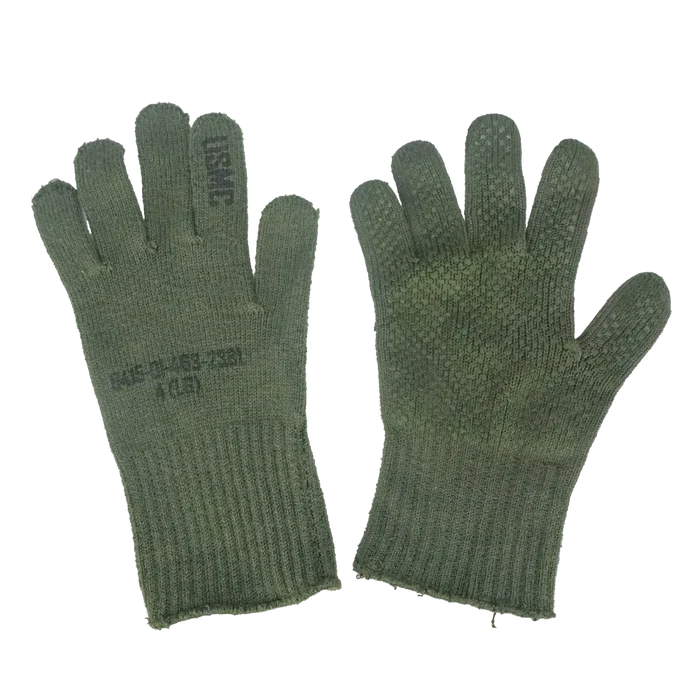 USMC Olive Grip Dot Gloves - USMC Surplus - Gloves
